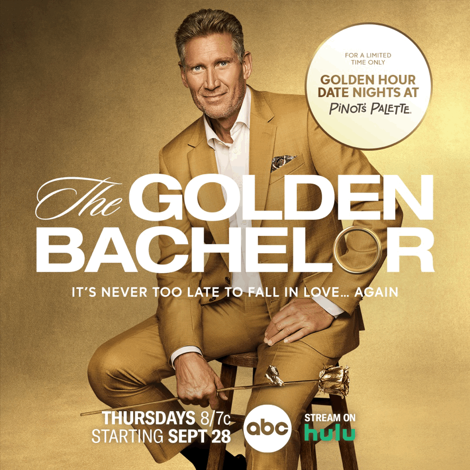ABC’s Golden Bachelor Swag with each seat purchase!🌹
